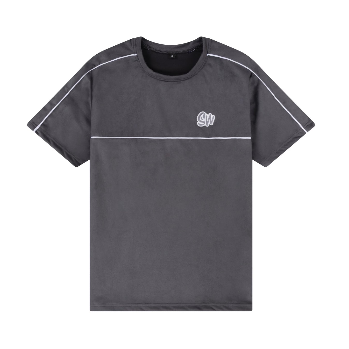 MEN'S VELOUR T-SHIRT | GREY