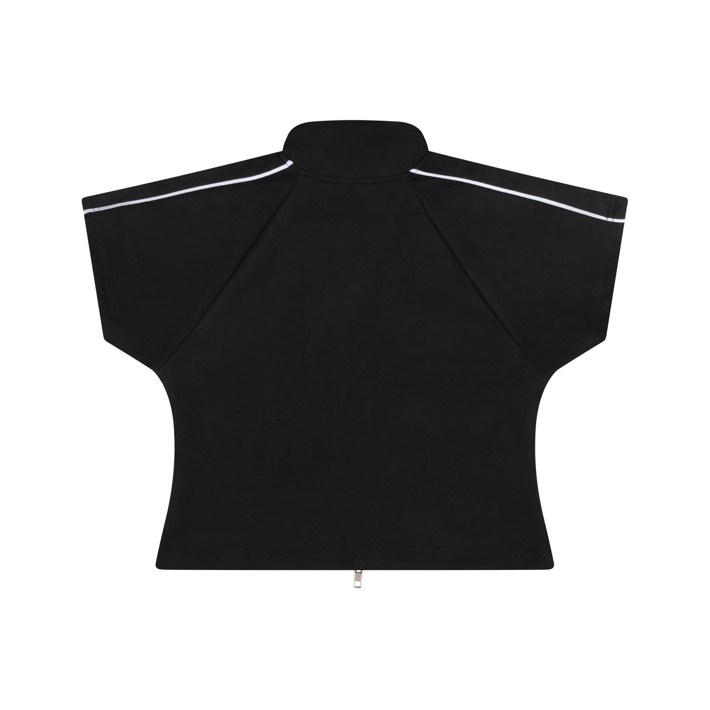 WOMEN'S VELOUR CROP TOP | BLACK