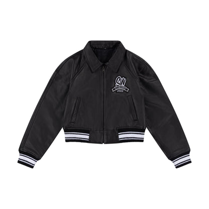 WOMEN'S LEATHER JACKET | BLACK