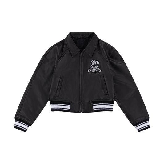 WOMEN'S LEATHER JACKET | BLACK