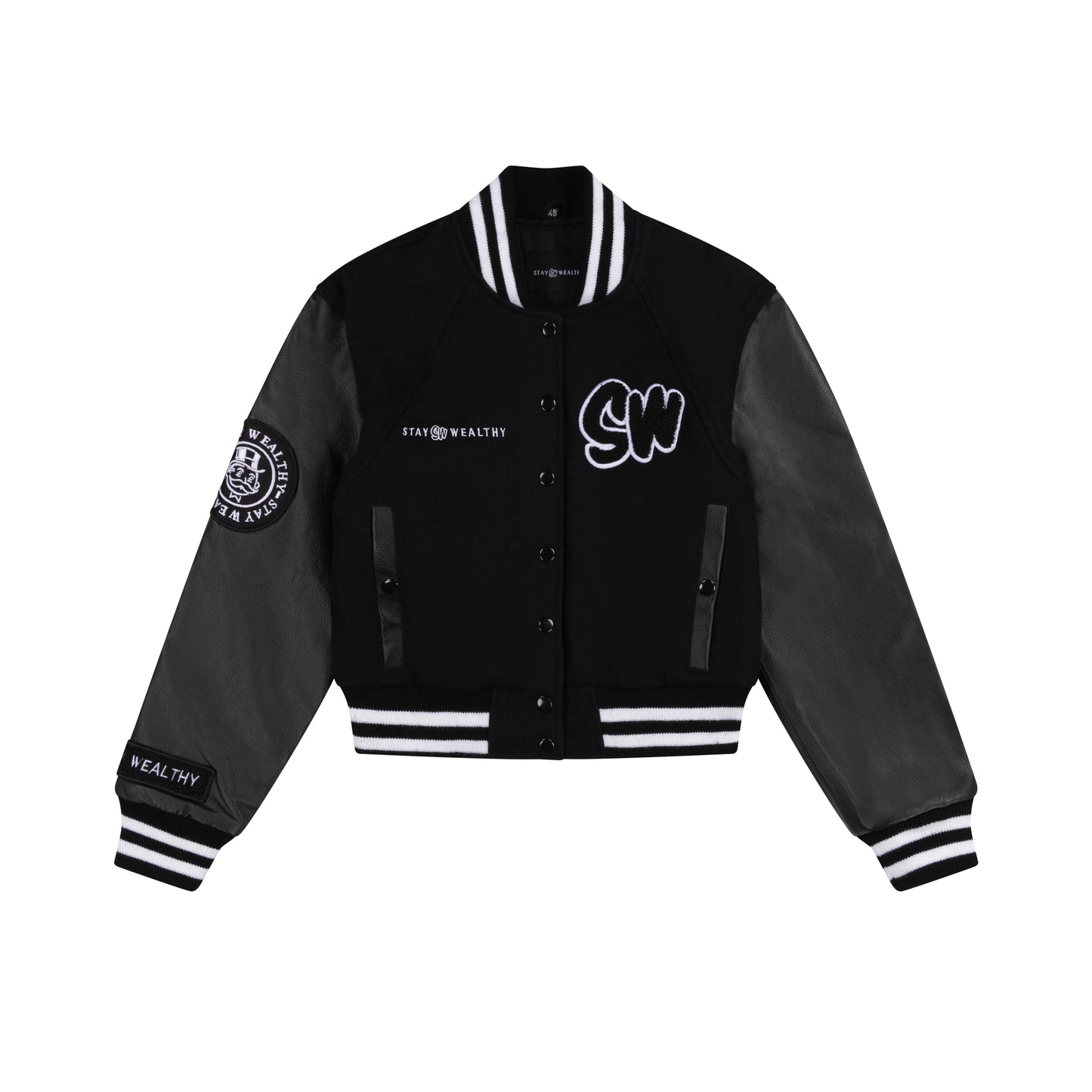 WOMEN'S VARSITY JACKET | BLACK