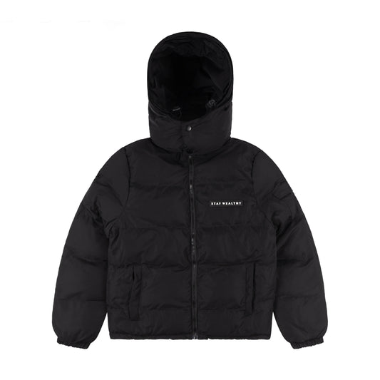 NYLON PUFFER JACKET | BLACK