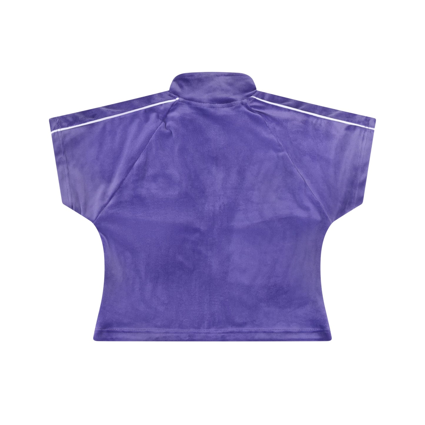 WOMEN'S VELOUR CROP TOP | PURPLE