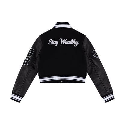 WOMEN'S VARSITY JACKET | BLACK