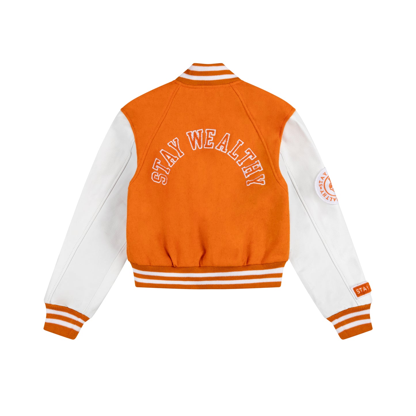 WOMEN'S VARSITY JACKET | ORANGE