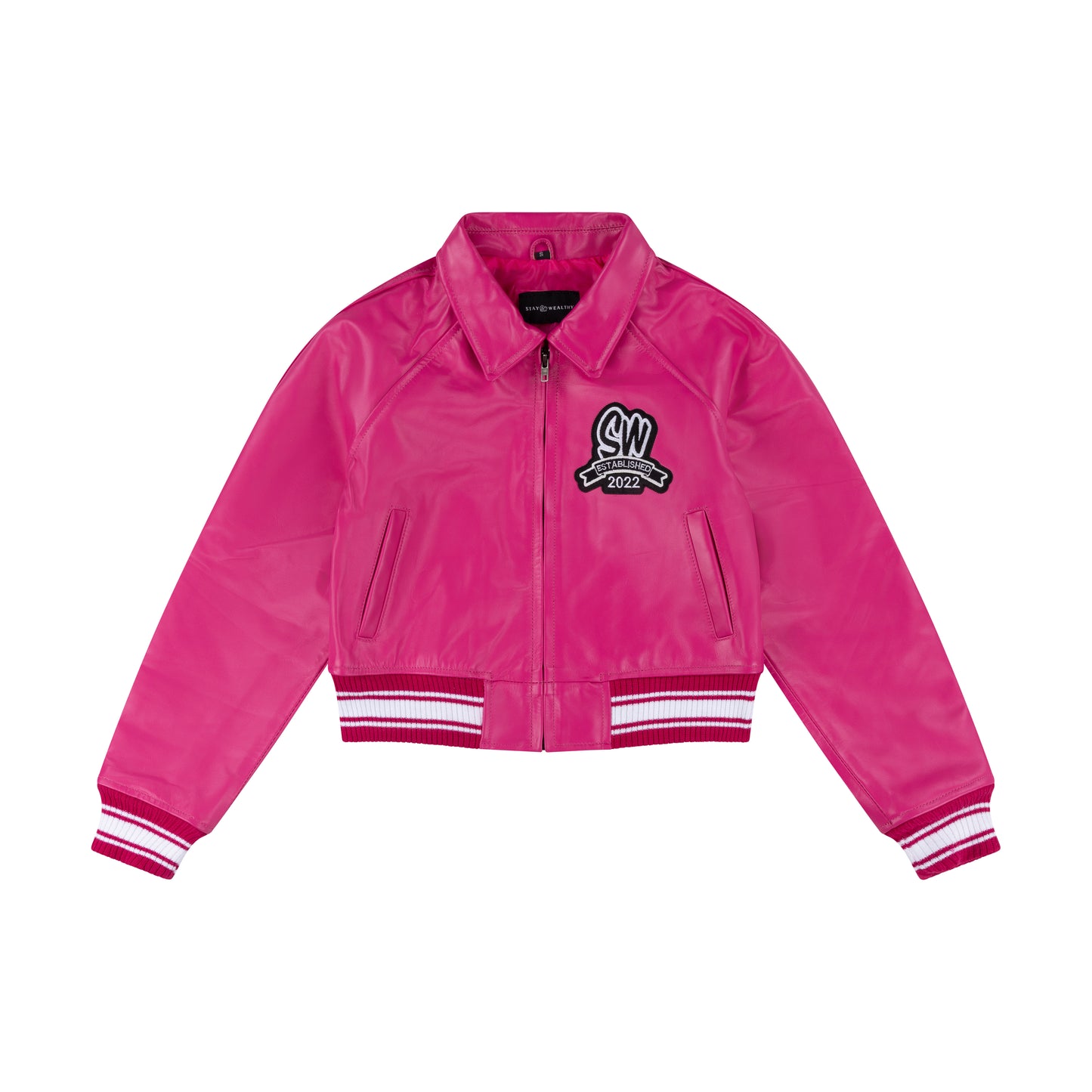 WOMEN’S LEATHER JACKET | PINK