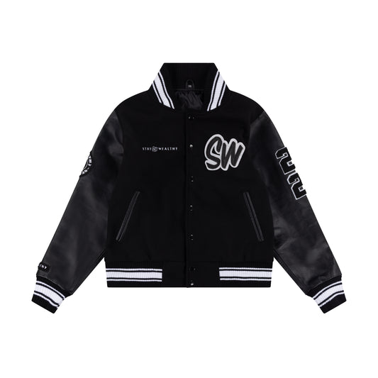 MEN'S VARSITY JACKET | BLACK