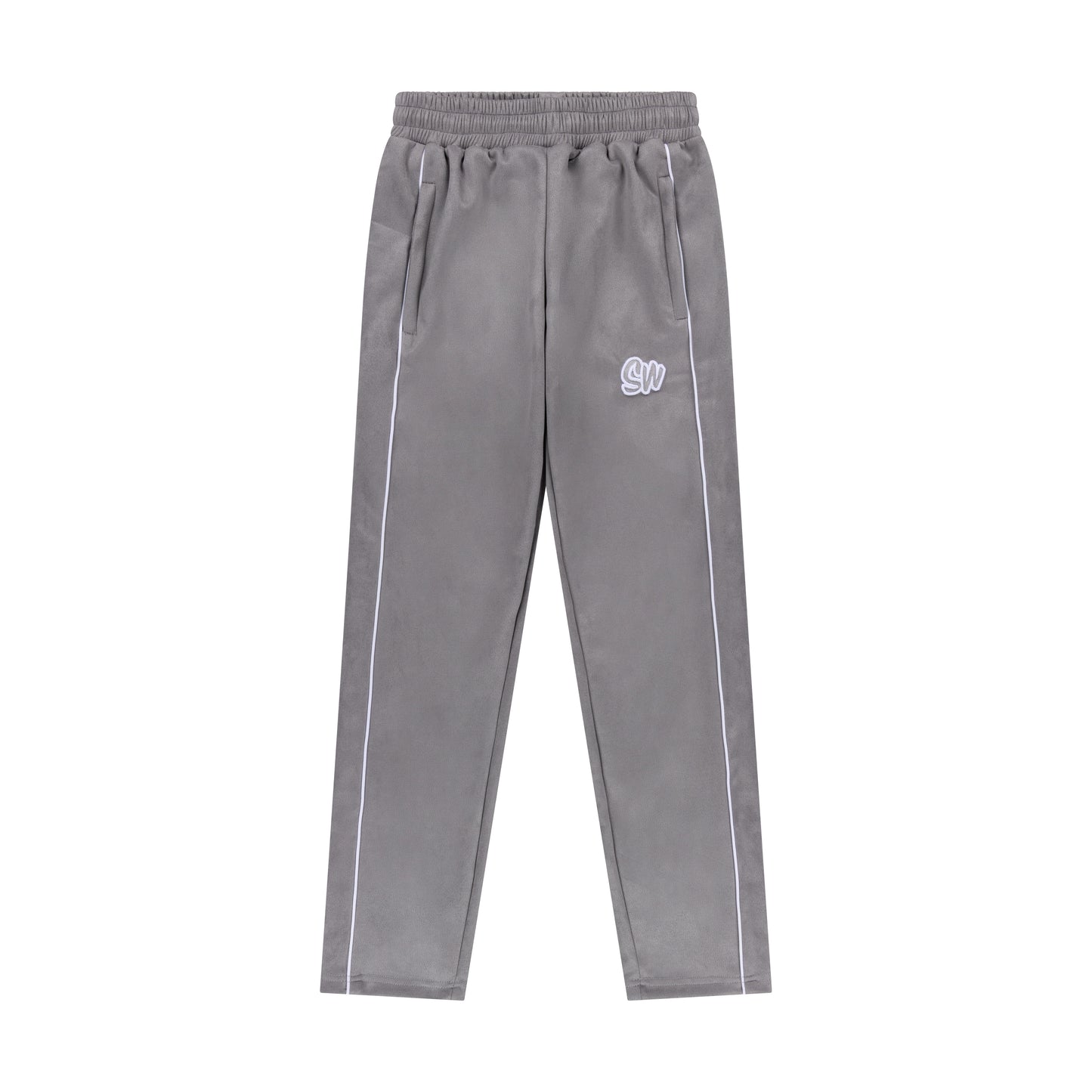 WOMEN’S VELOUR JOGGERS | SILVER