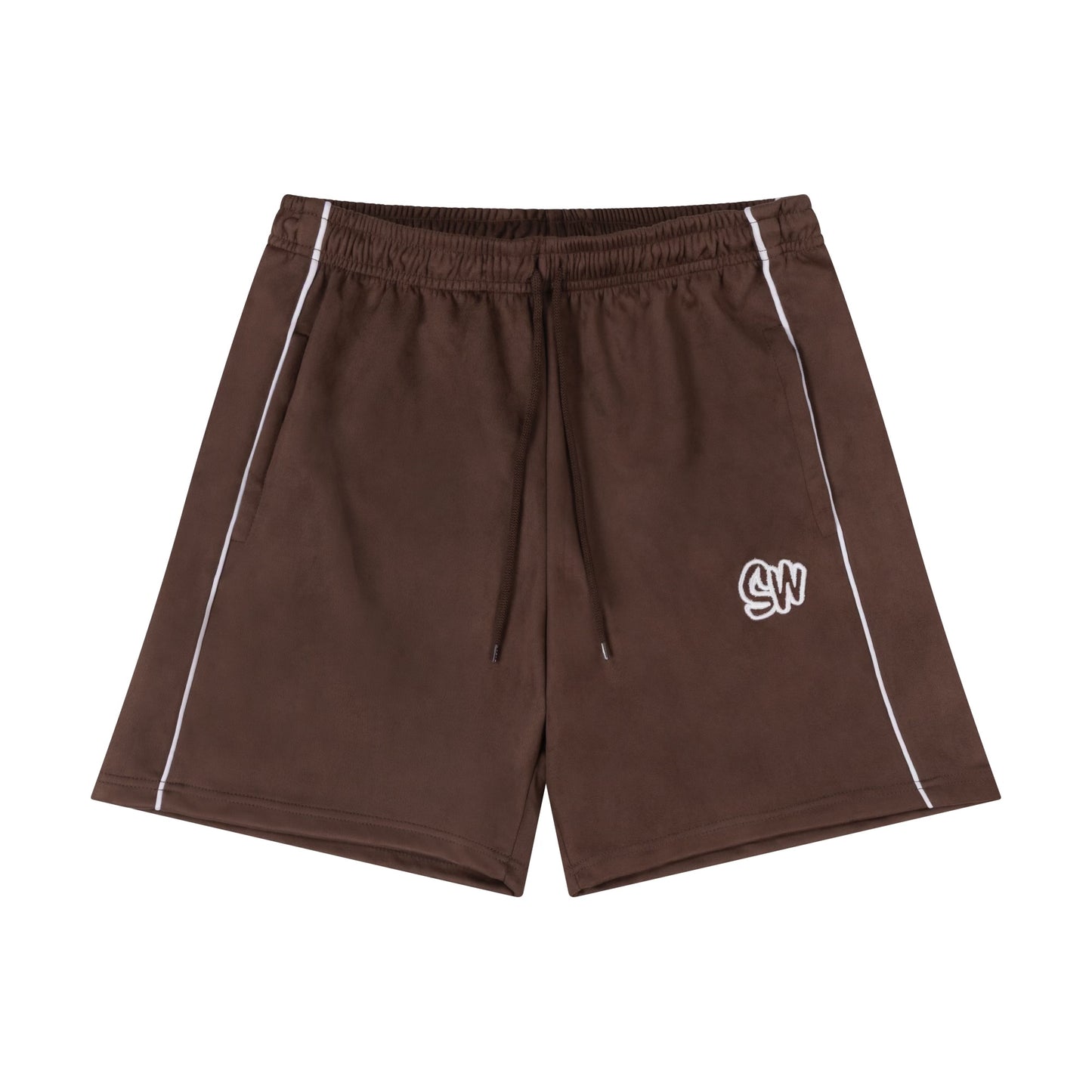 MEN'S VELOUR SHORTS | BROWN