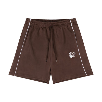 MEN'S VELOUR SHORTS | BROWN