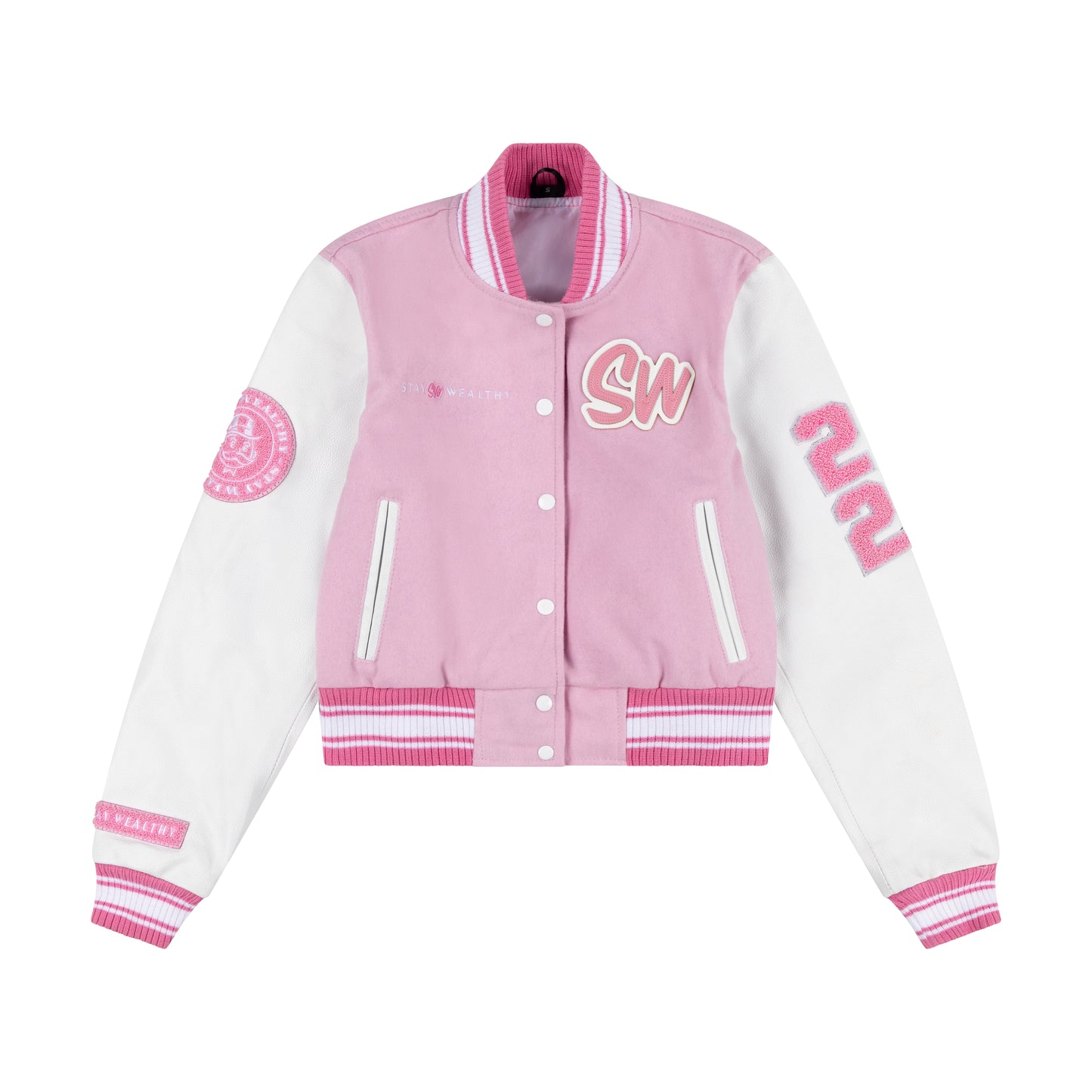 WOMEN'S VARSITY JACKET | PINK