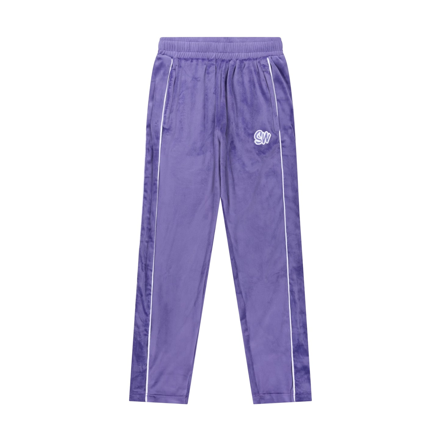 WOMEN'S VELOUR JOGGERS | PURPLE