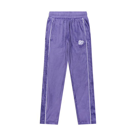 WOMEN'S VELOUR JOGGERS | PURPLE