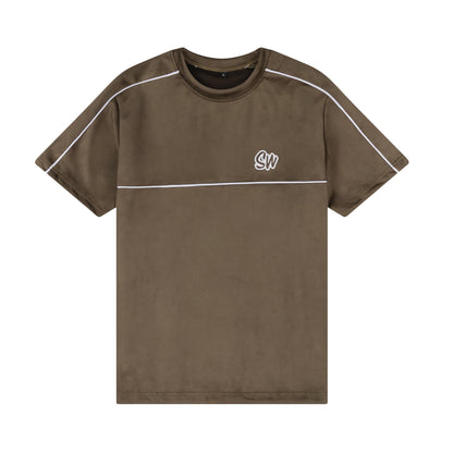 MEN’S VELOUR T-SHIRT | KHAKI