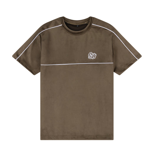 MEN’S VELOUR T-SHIRT | KHAKI