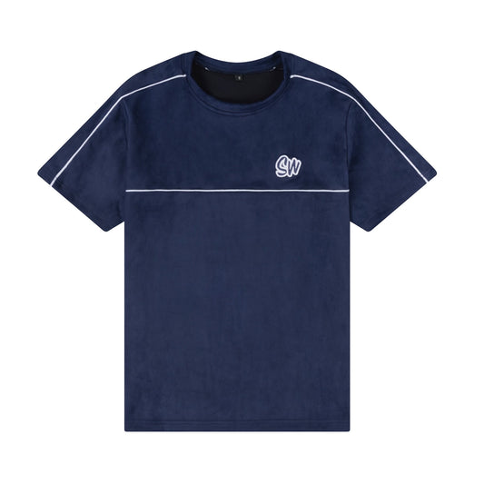 MEN'S VELOUR T-SHIRT | NAVY