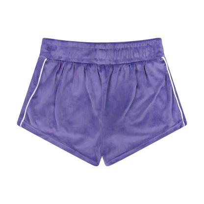 WOMEN'S VELOUR SHORTS | PURPLE