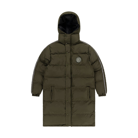 SUPER SOFT LONG PUFFER JACKET | KHAKI