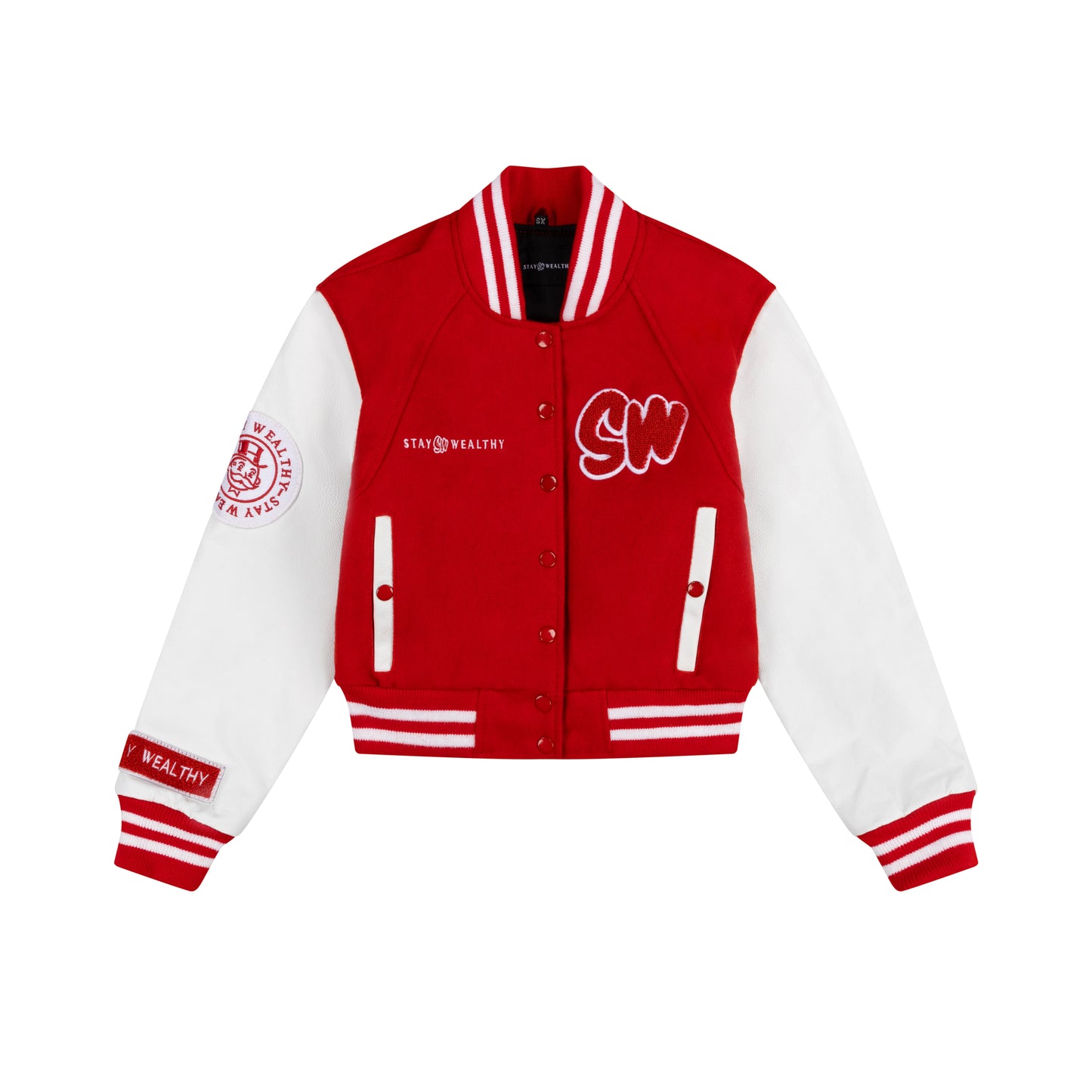 WOMEN'S VARSITY JACKET | RED