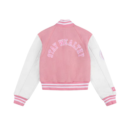 WOMEN'S VARSITY JACKET | PINK