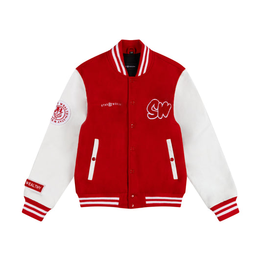 MEN'S VARSITY JACKET | RED