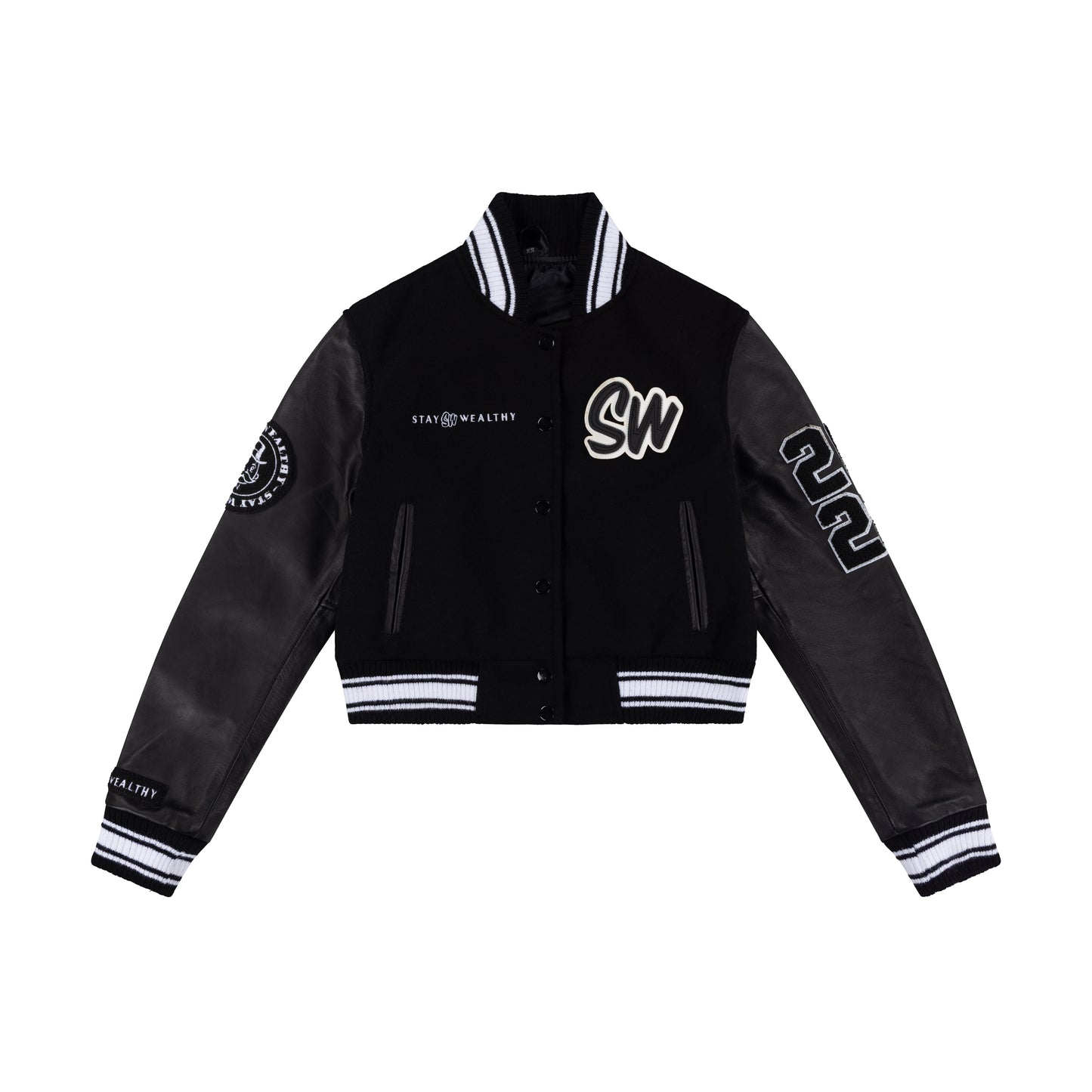 WOMEN'S VARSITY JACKET | BLACK