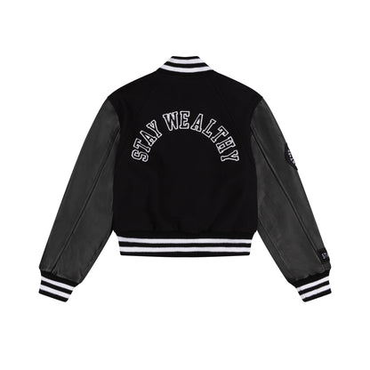 WOMEN'S VARSITY JACKET | BLACK