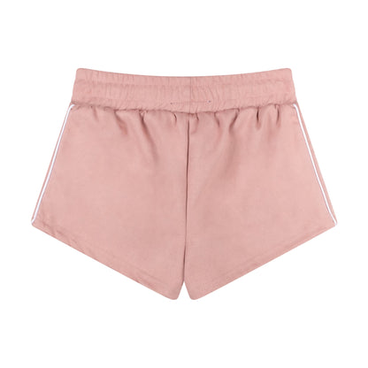 WOMEN'S VELOUR SHORTS | PINK