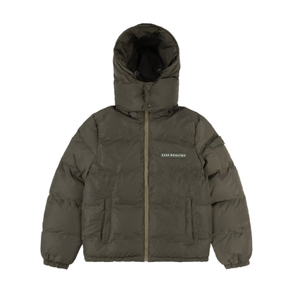 NYLON PUFFER JACKET | KHAKI