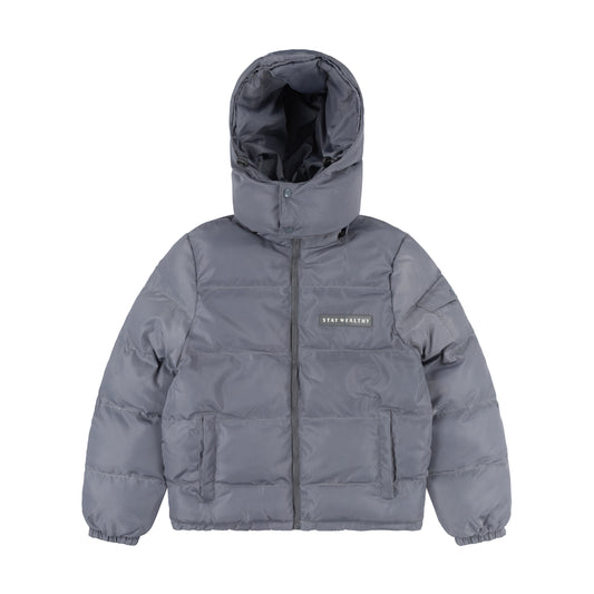 NYLON PUFFER JACKET | GREY