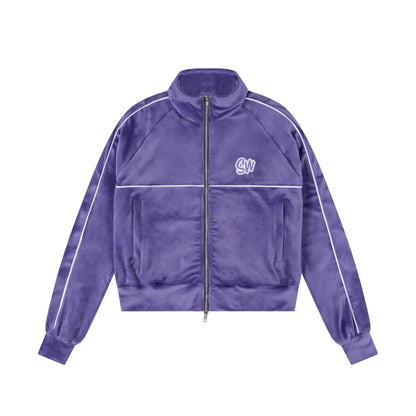 WOMEN'S VELOUR SWEATSHIRT | PURPLE