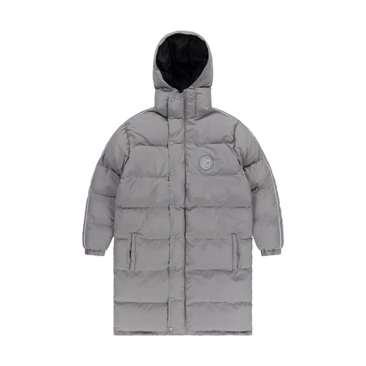 SUPER SOFT LONG PUFFER JACKET | GREY