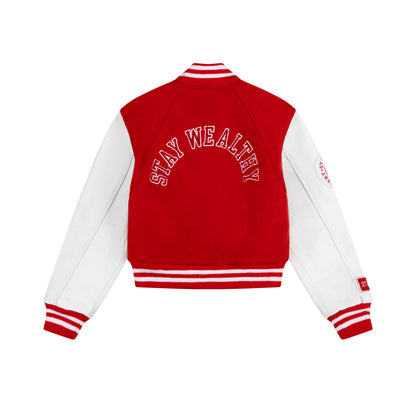 WOMEN'S VARSITY JACKET | RED