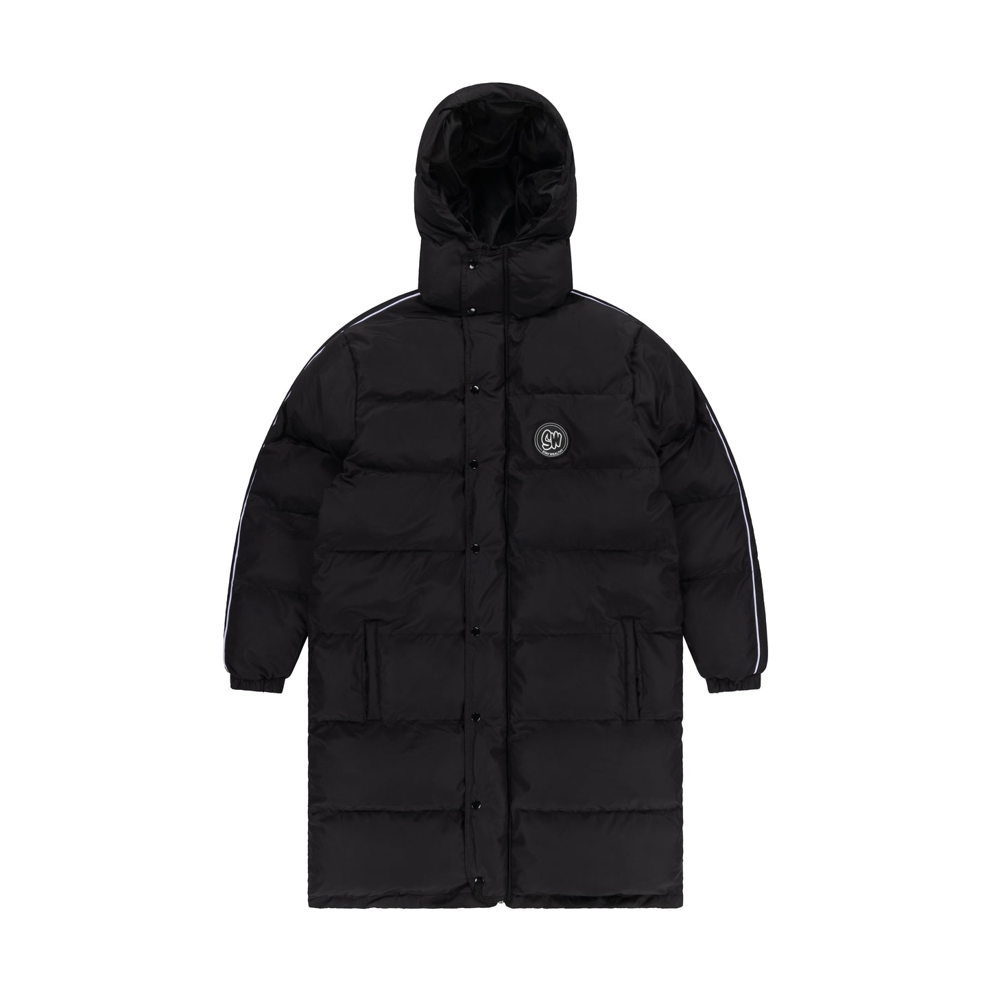 SUPER SOFT LONG PUFFER JACKET | BLACK